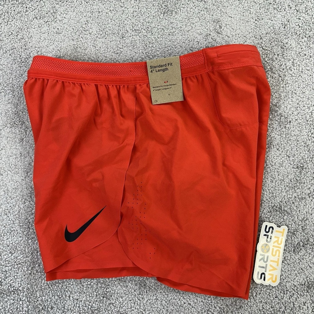 Nike Dri-FIT ADV Running Shorts Mens Small Red 4" Length Lightweight FN3352-696